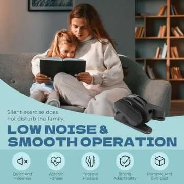 Leasbar Portable Under Desk Elliptical Machine