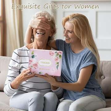 Mothers Day Gifts for Grandma, Grandma Gifts, Embroidery Can-vas Tote Bag for Women w Makeup Bag Inner Pocket Gifts Box Card,Grandma Gifts Christmas, Grandma Bag, Personalized Grandma Birthday Gifts