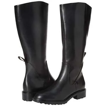 Amazon Essentials Women's Knee High Riding Boot, Black, 7.5