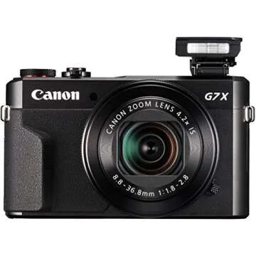 Canon PowerShot G7 X Mark II Digital Camera (Black) with Ultimate Accessory Bundle - Includes: Ultra 64GB SDXC Memory Card, Extra Battery, 72" Monopod, 8" Gripster, Carrying Case & More