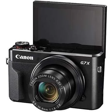 Canon PowerShot G7 X Mark II Digital Camera (Black) with Ultimate Accessory Bundle - Includes: Ultra 64GB SDXC Memory Card, Extra Battery, 72" Monopod, 8" Gripster, Carrying Case & More