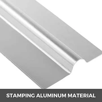 Happybuy PEX Heat Transfer Plates Radiant Heat Transfer Plates PEX Aluminum Heat Transfer Plates 1/2Inch Heat Transfer Plates for PEX Tubing