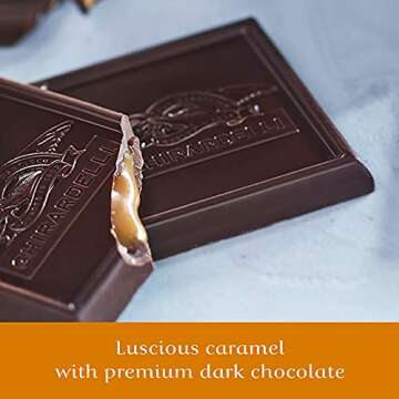 Ghirardelli Dark Sea Salt Caramel Chocolate Squares 50 Count
