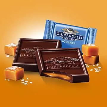 Ghirardelli Dark Sea Salt Caramel Chocolate Squares 50 Count