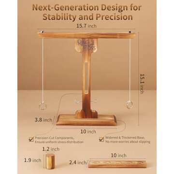 Ring Toss Game for Adults, 3-Second Instant Assembly Hook and Ring Game with Sturdy Structure, XL Size(15.8’’ X 15’’) Indoor Outdoor Holiday Party Games, Fun Family Games for Backyard, Camping, Beach