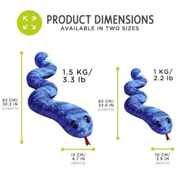 Manimo Snake Weighted Animal, 1.5kg, Silver