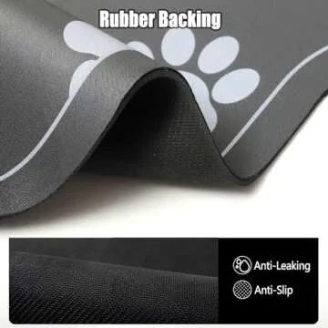 ACIROC Absorbent Pet Feeding Mat for Messy Drinkers