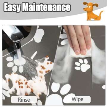ACIROC Absorbent Pet Feeding Mat for Messy Drinkers