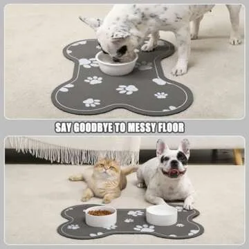 ACIROC Absorbent Pet Feeding Mat for Messy Drinkers