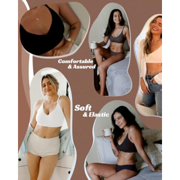 HORISUN Push Up Bras for Women Wireless Seamless Bra Plus Size(Coffee S)