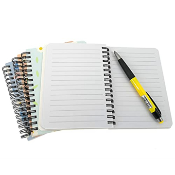 ALIMITOPIA 4 Pack Spiral Notepad Set Durable Stylish Versatile