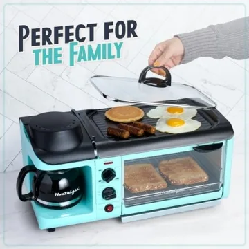 Nostalgia 3-in-1 Breakfast Kitchen Station - Aqua