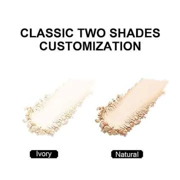 HAYLEE Loose Face Powder High Definition Setting Powder Translucent Matte Finishing Powder Waterproof Makeup 0.25 Oz (Ivory)