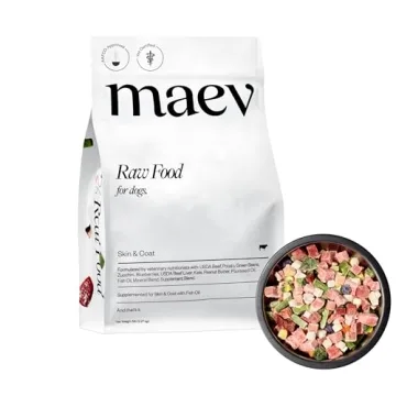 Maev Raw Dog Food with Lean Beef & Omega-Rich Formulation for Adult Dogs, 10 Pounds