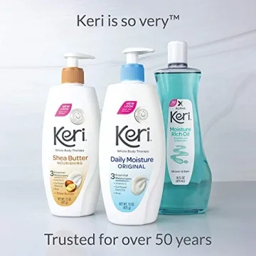 Keri Moisturizing Shower and Bath Oil 16 Fl Oz for Dry Skin