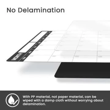 ALEZEL Magnetic Dry Erase Calendar for Refrigerator, Vertical Calendar Whiteboard for Fridge, Includes Magnetic Monthly Calendar & Weekly Dry Erase Board, List Board, 4 Markers + Eraser