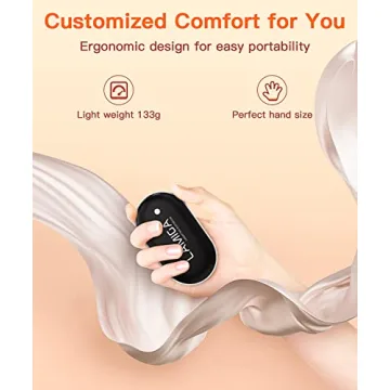 LAMIGA Rechargeable Hand Warmer with Dual-Sided Heating