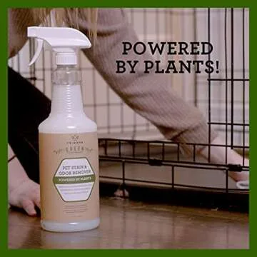 TriNova Natural Pet Stain and Odor Remover Eliminator - Advanced Enzyme Cleaner Spray - Remove Old & New Pet Stains & Smells for Dogs & Cats - All-Surface Safe - 32 OZ
