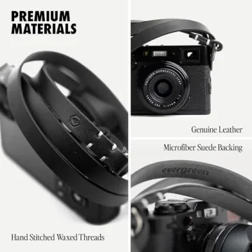 Evergreen Leather Minimalist Camera Strap for Photographers