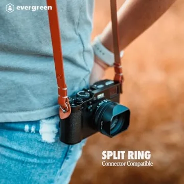 Evergreen Leather Minimalist Camera Strap for Photographers