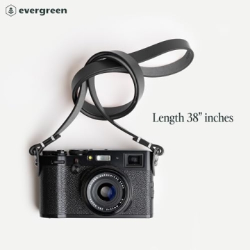 Evergreen Leather Minimalist Camera Strap for Photographers