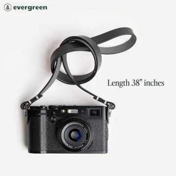 Evergreen Leather Minimalist Camera Strap for Photographers