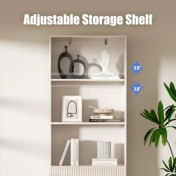 Housoul Oak Bookshelf with Drawers, 63" Tall Bookshelf with Storage, 3 Shelf Bookcase with Adjustable Shelf, 3 Tier Modern Bookshelf, Open Shelves Bookcase, Unique Bookshelf Home Office, Oak