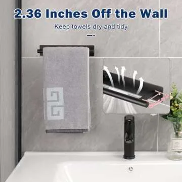 NearMoon Self Adhesive Hand Towel Holder for Bathroom