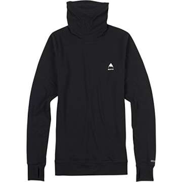 Burton Womens Midweight Long Neck, True Black 3, X-Large