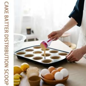 Versatile Cake Batter Distribution Scoop – Effortless Baking
