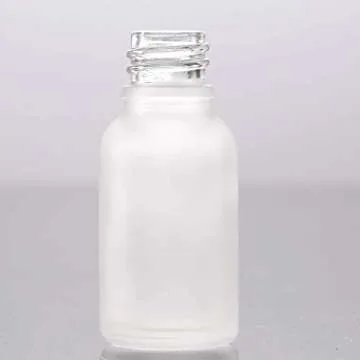 Frosted Glass Dropper Bottles 5 Pcs Essential Oil Containers