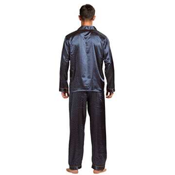 Stylish TONY & CANDICE Men's Satin Pajama Set