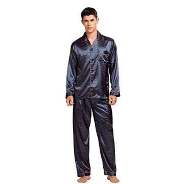 Stylish TONY & CANDICE Men's Satin Pajama Set