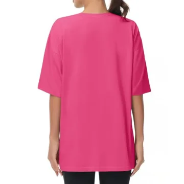 Comfortable Oversized T-Shirts for Women in Bright Pink