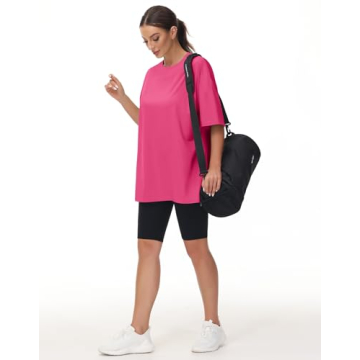 Comfortable Oversized T-Shirts for Women in Bright Pink