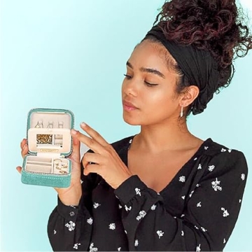 Benevolence LA Jewelry Box - Plush Velvet Travel Organizer