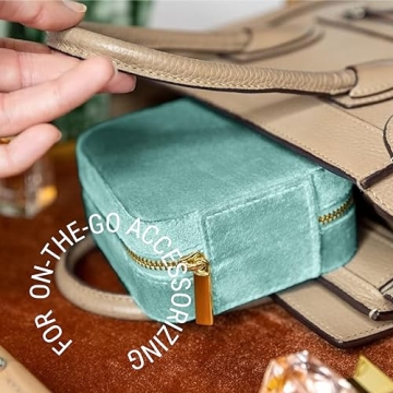 Benevolence LA Jewelry Box - Plush Velvet Travel Organizer