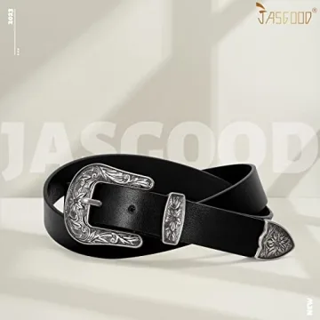 JASGOOD Women Leather Belt – Vintage Style, Versatile Fit