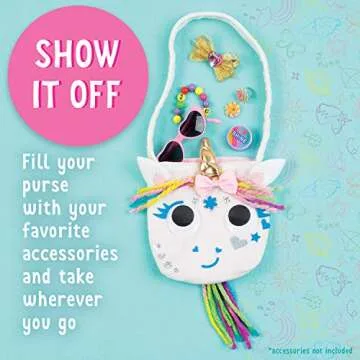 Creativity for Kids Unicorn Purse DIY Craft Kit for Ages 4-6