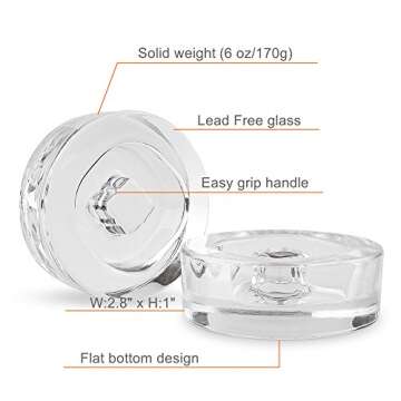 Fermentation Kit Premium Pack - 4 Fermenting Lids, 4 Fermentation Glass Weights With Easy Grip Holder, Pickle Packer, Pump, Easy Fermenter Wide Mouth Lid Kit, Turn Wide Mouth Mason Jar To Crock