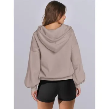 Shop ANRABESS Women's Stylish Oversized Zip Up Hoodie