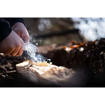 Schrade Delta Class Fire Starter 4in with 2.3in Ferro Rod with Non-Slip Grip with striker For Outdoor Survival and camping