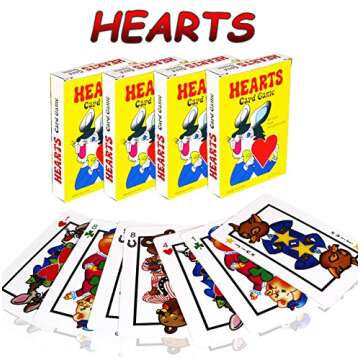 SN Incorp. Card Games for Kids - Hearts, Go Fish, and Old Maid Playing Cards - Educational for Boys and Girls for Party Favors, Goody Bag Filler, Prizes - Classic Card Games Set of 12