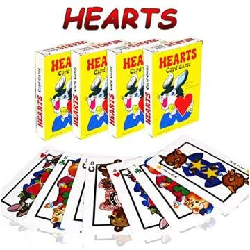 SN Incorp. Card Games for Kids - Hearts, Go Fish, and Old Maid Playing Cards - Educational for Boys and Girls for Party Favors, Goody Bag Filler, Prizes - Classic Card Games Set of 12