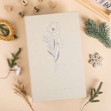 Lanpn Photo Album 4x6 300 Pockets, Linen Photo Albums Holds 300 Horizontal Pictures Only Beige