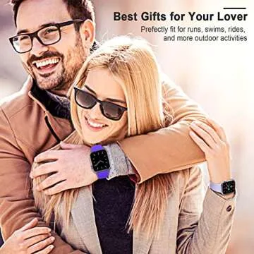 ZALAVER Soft Silicone Apple Watch Bands in Stylish Colors