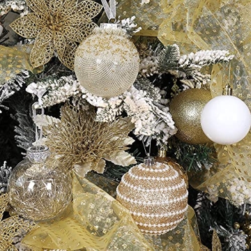 ISULIFE Shatterproof Champagne Christmas Ornaments (6ct)