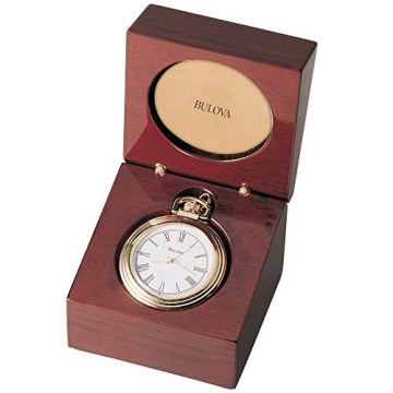 Bulova B2662 Ashton Gold-Tone Pocket Watch with Box