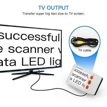 Eyoyo Digital Magnifier Portable Electronic Video Magnifier Reading Aids 3.5 Inch LCD Screen for Low Vision 2x-25x Zoom Foldable Handle