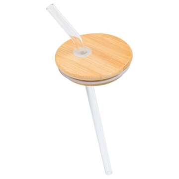 Bratz Glass Tumbler with Bamboo Lid and Straw - 16 Oz